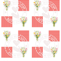 Flower and stripes