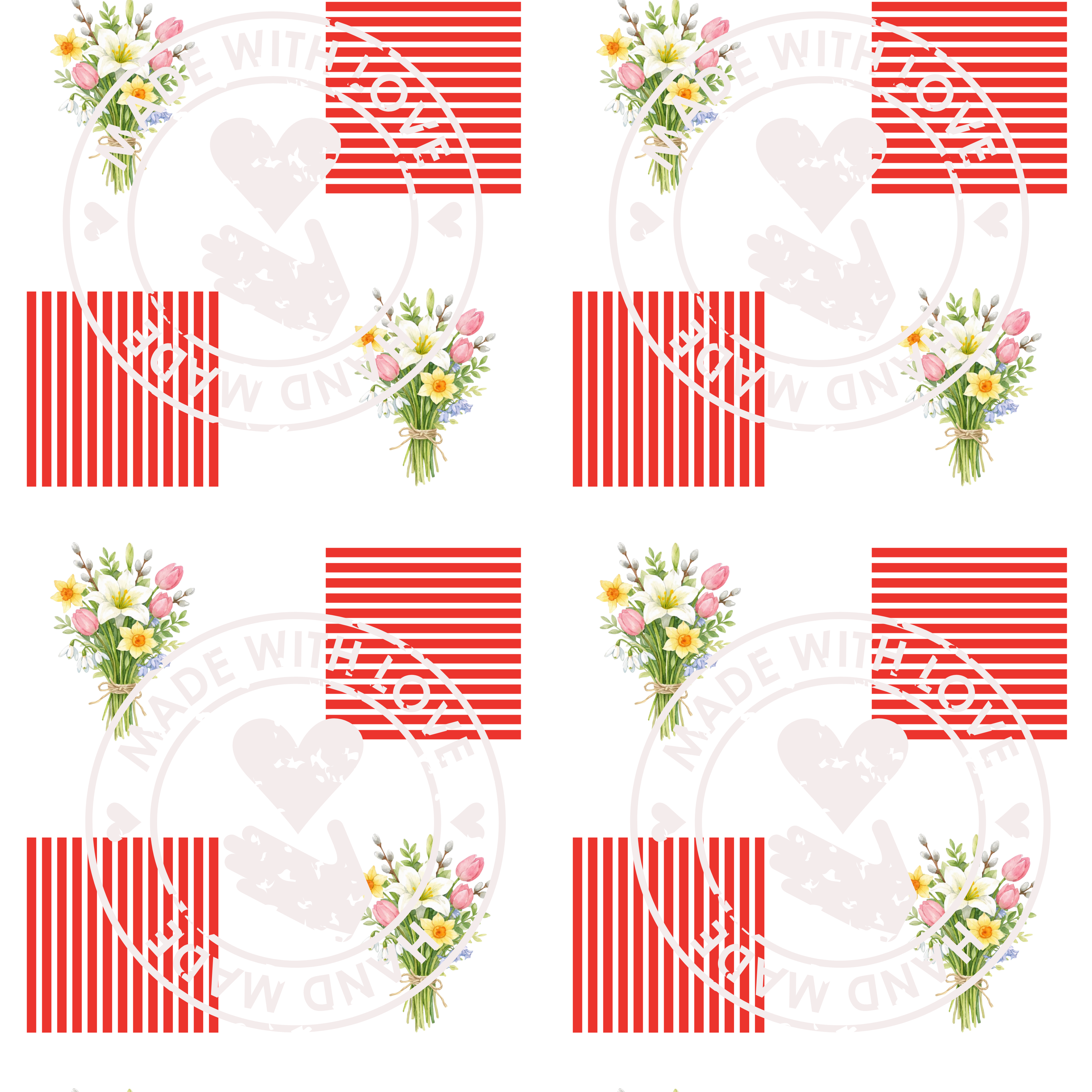 Flower and stripes